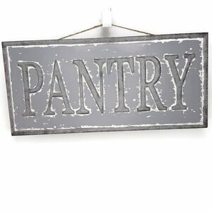 Pantry Metal Modern Gray Wall Accent